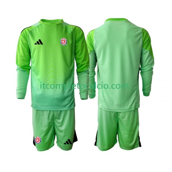 Maglia Costa Rica Portiere Divisa Home 2025 Manica Lunga ,Bambino