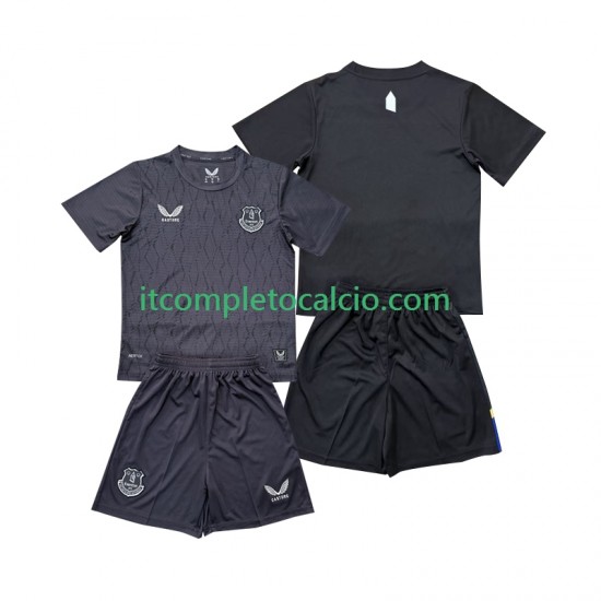 Maglia Everton Portiere Divisa Away 2025-2026 Manica Corta ,Bambino