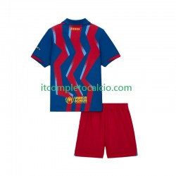 Maglia FC Barcelona Quarto Divisa 2025-2026 Manica Corta ,Bambino