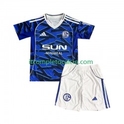 Maglia Schalke 04 FC Divisa Home 2025-2026 Manica Corta ,Bambino