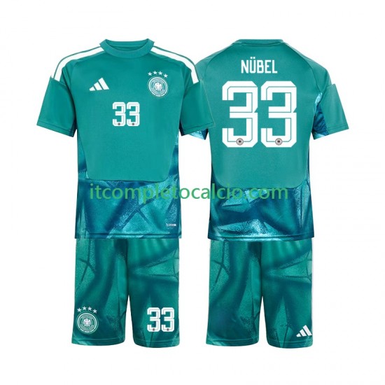 Maglia Germania Alexander Nubel 33 Portiere Divisa Home Mondiali 2026 Manica Corta ,Bambino