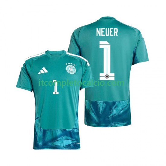 Maglia Germania Manuel Neuer 1 Portiere Divisa Home Mondiali 2026 Manica Corta ,Uomo