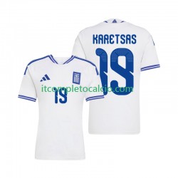 Maglia Grecia Konstantinos Karetsas 19 Divisa Home 2026 Manica Corta ,Uomo