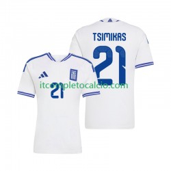 Maglia Grecia Konstantinos Tsimikas 21 Divisa Home 2026 Manica Corta ,Uomo