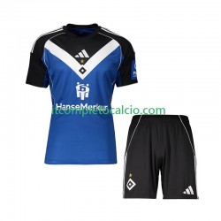 Maglia Hamburger SV Divisa Away 2025-2026 Manica Corta ,Bambino