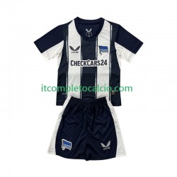 Maglia Hertha BSC Divisa Home 2025-2026 Manica Corta ,Bambino