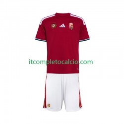 Maglia Ungheria Divisa Home Mondiali 2026 Manica Corta ,Bambino