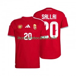 Maglia Ungheria Sallai 20 Divisa Home Mondiali 2026 Manica Corta ,Uomo