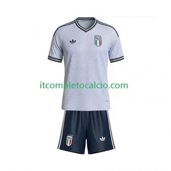 Maglia Italia Divisa Away 2026 Manica Corta ,Bambino