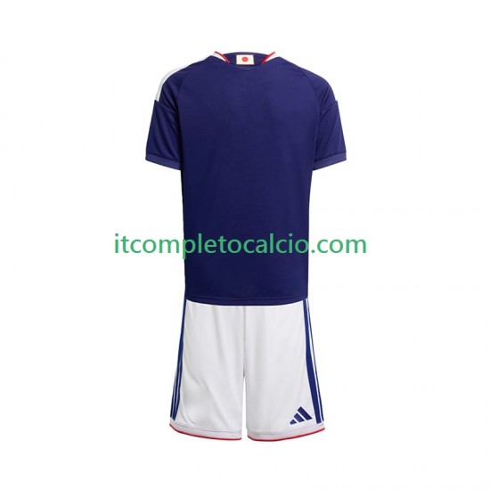 Maglia Giappone Divisa Home Mondiali 2026 Manica Corta ,Bambino