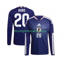 Maglia Giappone Kubo 20 Divisa Home Mondiali 2026 Manica Lunga ,Uomo