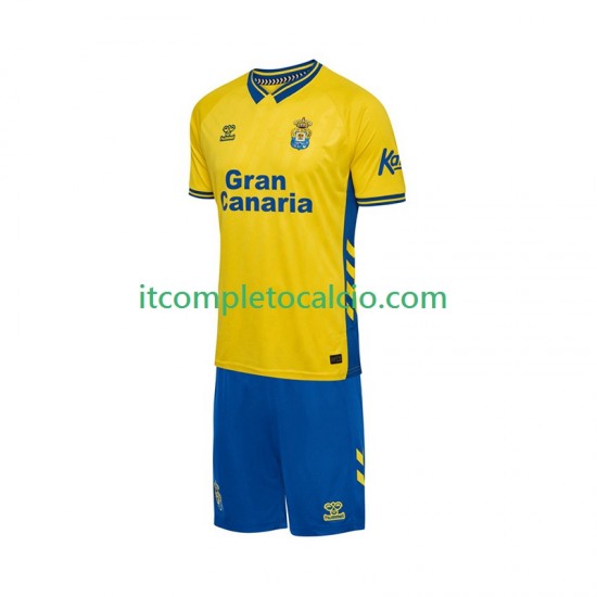 Maglia Las Palmas Divisa Home 2025-2026 Manica Corta ,Bambino