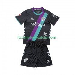 Maglia Málaga CF Divisa Away 2025-2026 Manica Corta ,Bambino