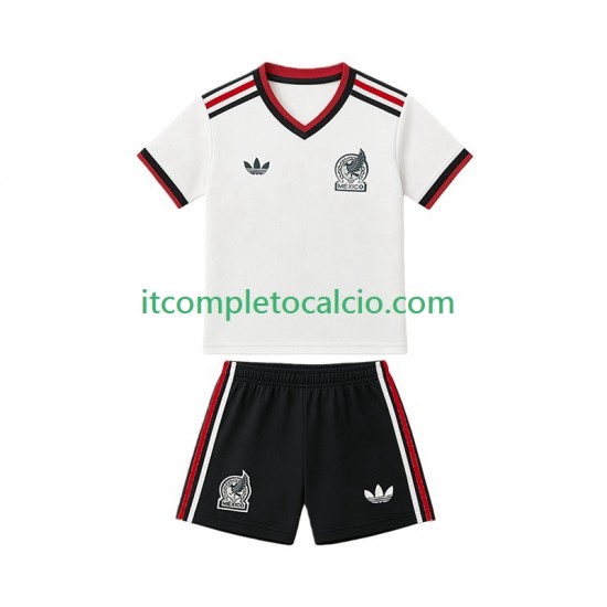 Maglia Messico Divisa Away Mondiali 2026 Manica Corta ,Bambino