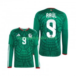Maglia Messico Raul Jimenez 9 Divisa Home Mondiali 2026 Manica Lunga ,Uomo