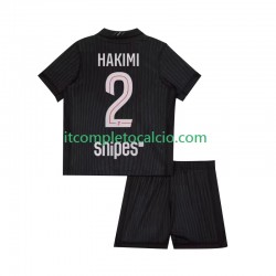 Maglia Paris Saint-Germain Achraf Hakimi 2 Quarto Divisa 2025-2026 Manica Corta ,Bambino