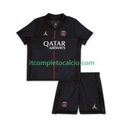 Maglia Paris Saint-Germain Quarto Divisa 2025-2026 Manica Corta ,Bambino