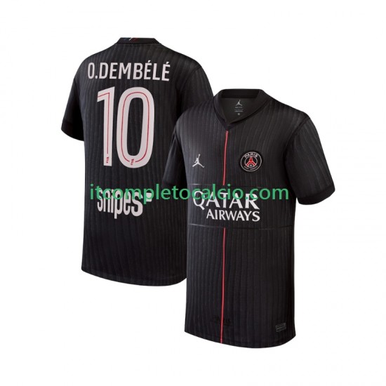Maglia Paris Saint-Germain Ousmane Dembele 10 Quarto Divisa 2025-2026 Manica Corta ,Uomo