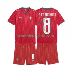 Maglia Portogallo Bruno Fernandes 8 Divisa Home Mondiali 2026 Manica Corta ,Bambino Maglia Portogallo Bruno Fernandes 8 Divisa Home Mondiali 2026 Manica Corta ,Bambino