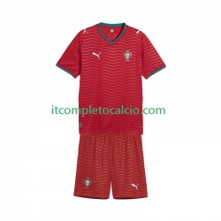 Maglia Portogallo Divisa Home Mondiali 2026 Manica Corta ,Bambino