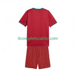 Maglia Portogallo Divisa Home Mondiali 2026 Manica Corta ,Bambino