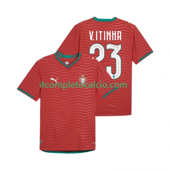 Maglia Portogallo Vitinha 23 Divisa Home Mondiali 2026 Manica Corta ,Uomo