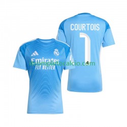 Maglia Real Madrid Thibaut Courtois 1 Portiere Divisa Home 2025-2026 Manica Corta ,Uomo