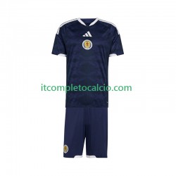 Maglia Scozia Divisa Home 2026 Manica Corta ,Bambino