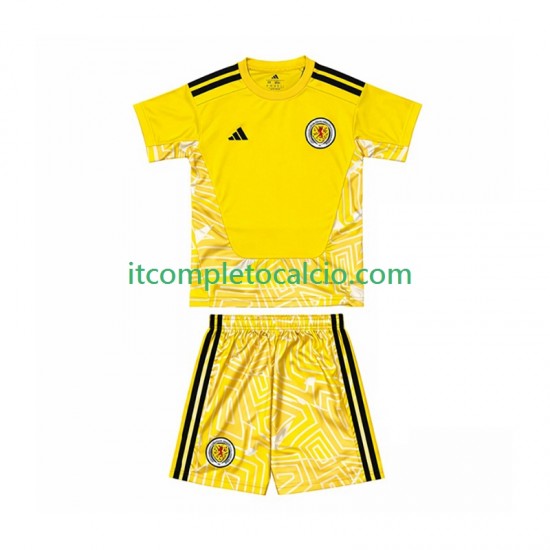 Maglia Scozia Portiere Divisa Home 2026 Manica Corta ,Bambino