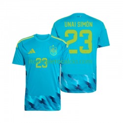 Maglia Spagna Unai Simon 23 Portiere Divisa Home Mondiali 2026 Manica Corta ,Uomo