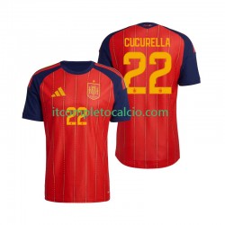 Maglia Spagna Marc Cucurella 22 Divisa Home Mondiali 2026 Manica Corta ,Uomo