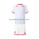 Maglia Tunisia Divisa Away 2025 Manica Corta ,Bambino