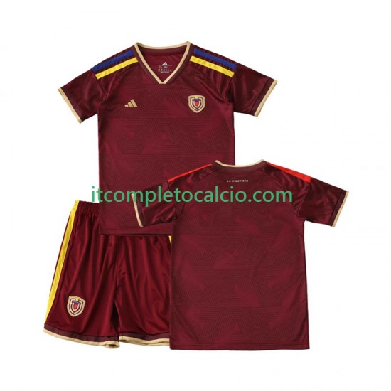 Maglia Venezuela Divisa Home 2026 Manica Corta ,Bambino