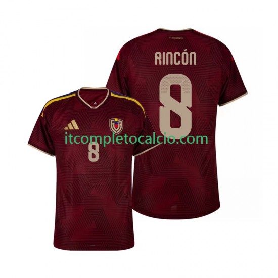 Maglia Venezuela Tomas Rincon 8 Divisa Home 2026 Manica Corta ,Uomo