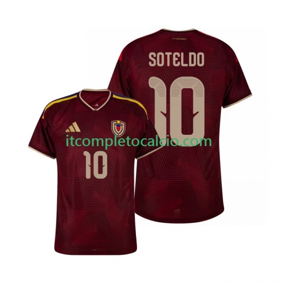 Maglia Venezuela Yeferson Soteldo 10 Divisa Home 2026 Manica Corta ,Uomo