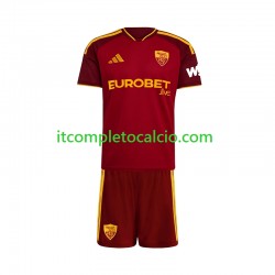 Maglia AS Roma Divisa Home 2026-2027 Manica Corta ,Bambino
