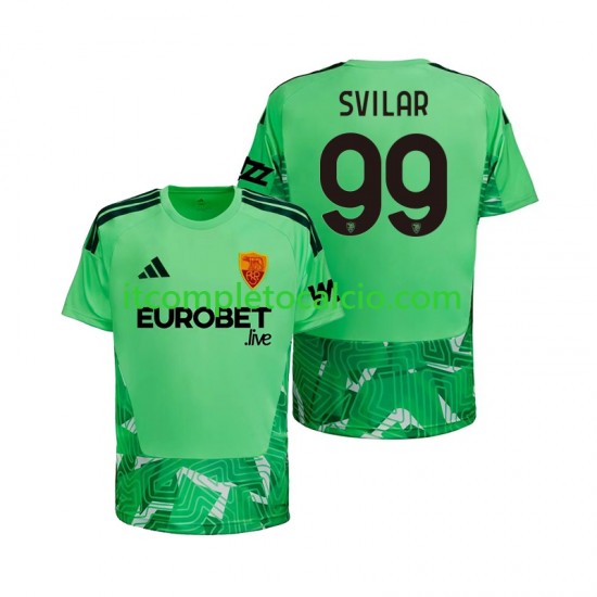 Maglia AS Roma Mile Svilar 99 Portiere Divisa Home 2026-2027 Manica Corta ,Uomo