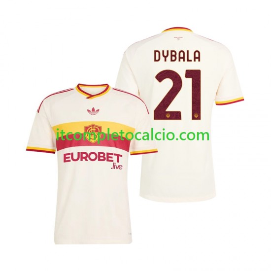 Maglia AS Roma Paulo Dybala 21 Divisa Away 2026-2027 Manica Corta ,Uomo