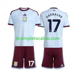 Maglia Aston Villa Alejandro Garnacho 17 Terza Divisa 2026-2027 Manica Corta ,Bambino Maglia Aston Villa Alejandro Garnacho 17 Terza Divisa 2026-2027 Manica Corta ,Bambino