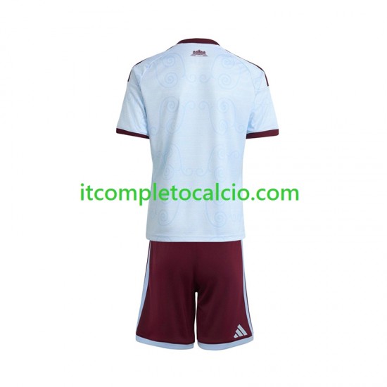 Maglia Aston Villa Terza Divisa 2026-2027 Manica Corta ,Bambino
