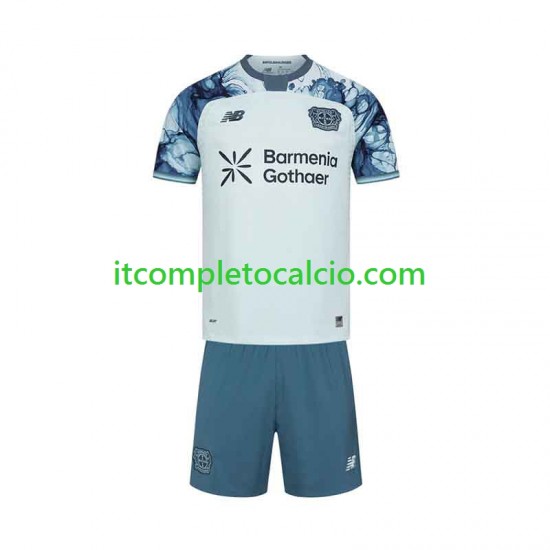 Maglia Bayer 04 Leverkusen Divisa Away 2026-2027 Manica Corta ,Bambino