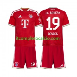 Maglia FC Bayern München Alphonso Davies 19 Divisa Home 2026-2027 Manica Corta ,Bambino Maglia FC Bayern München Alphonso Davies 19 Divisa Home 2026-2027 Manica Corta ,Bambino