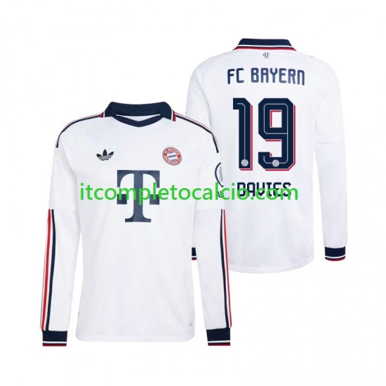 Maglia FC Bayern München Alphonso Davies 19 Divisa Away 2026-2027 Manica Lunga ,Uomo