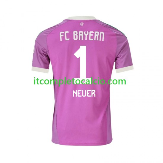 Maglia FC Bayern München Manuel Neuer 1 Portiere Terza Divisa 2026-2027 Manica Corta ,Uomo