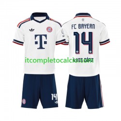 Maglia FC Bayern München Luis Diaz 14 Divisa Away 2026-2027 Manica Corta ,Bambino Maglia FC Bayern München Luis Diaz 14 Divisa Away 2026-2027 Manica Corta ,Bambino