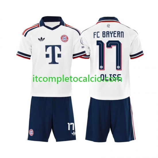 Maglia FC Bayern München Michael Olise 17 Divisa Away 2026-2027 Manica Corta ,Bambino
