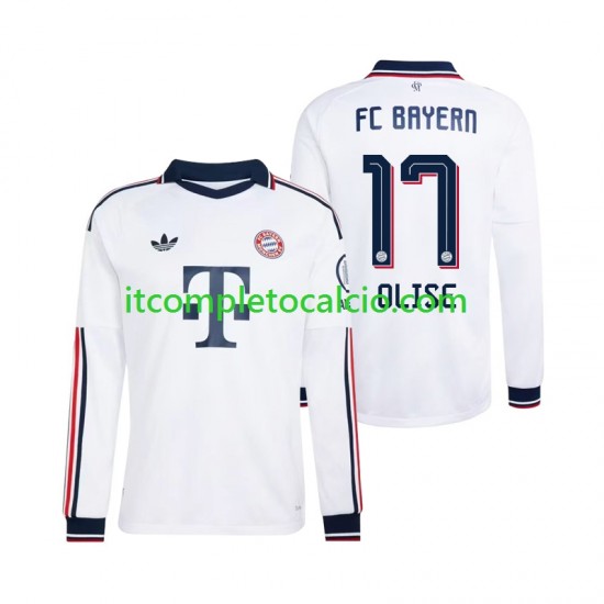 Maglia FC Bayern München Michael Olise 17 Divisa Away 2026-2027 Manica Lunga ,Uomo