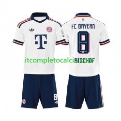 Maglia FC Bayern München Tom Bischof 8 Divisa Away 2026-2027 Manica Corta ,Bambino
