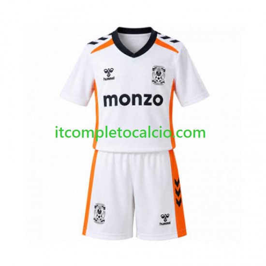 Maglia Coventry City Divisa Away 2026-2027 Manica Corta ,Bambino