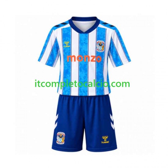 Maglia Coventry City Divisa Home 2026-2027 Manica Corta ,Bambino